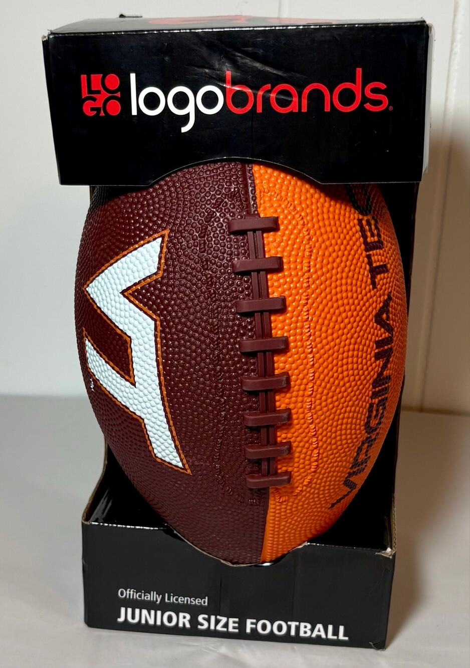 Virginia Tech Hokies Junior Size Football Logobrands New in Box